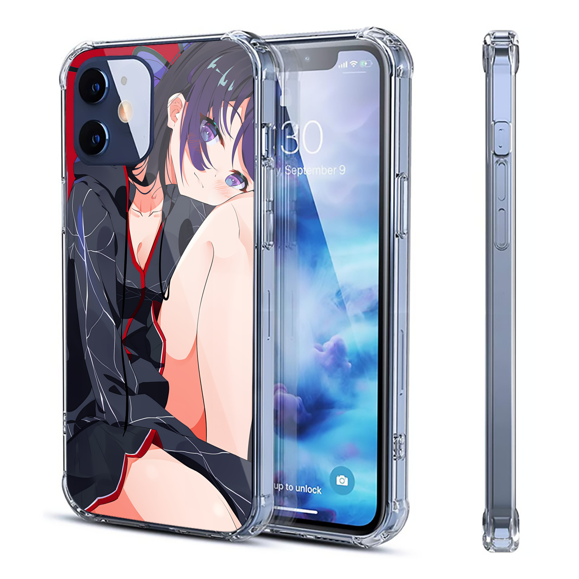 （画像用） 鬼滅の刃（きめつのやいば）蟲柱-胡蝶 しのぶ／こちょう しのぶ Kochou Shinobu 【iPhone 12シリーズ対応】透明スマホケース（クリアソフトケース）